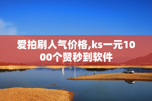 爱拍刷人气价格,ks一元1000个赞秒到软件