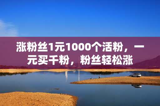 涨粉丝1元1000个活粉，一元买千粉，粉丝轻松涨