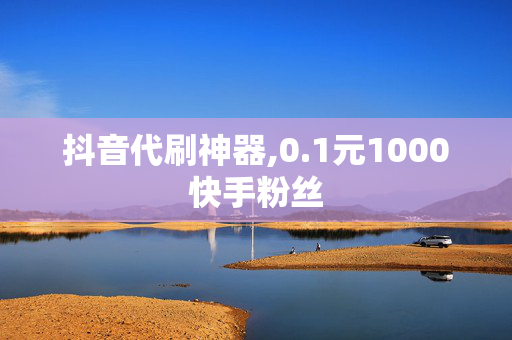 抖音代刷神器,0.1元1000快手粉丝