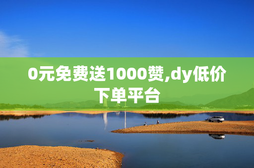 0元免费送1000赞,dy低价下单平台