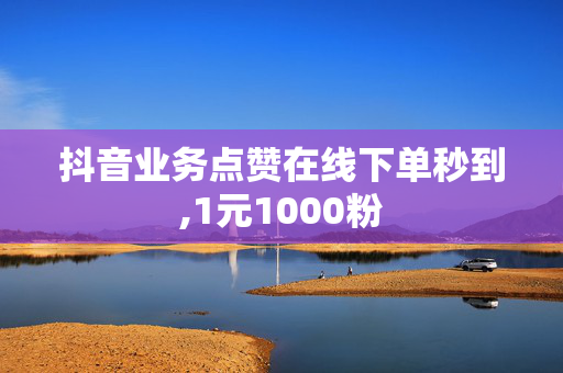 抖音业务点赞在线下单秒到,1元1000粉