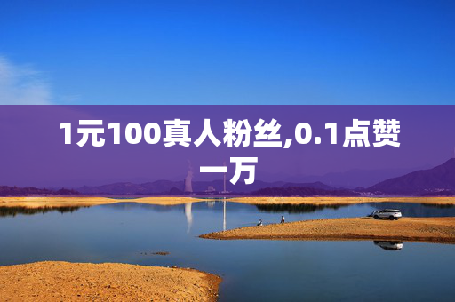 1元100真人粉丝,0.1点赞一万