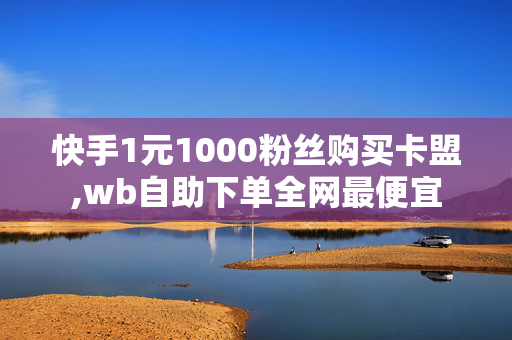 快手1元1000粉丝购买卡盟,wb自助下单全网最便宜