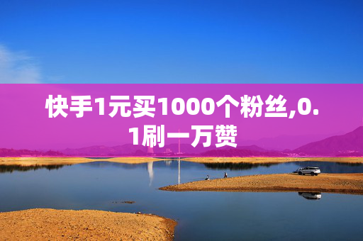 快手1元买1000个粉丝,0.1刷一万赞