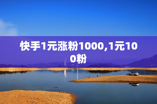 快手1元涨粉1000,1元100粉