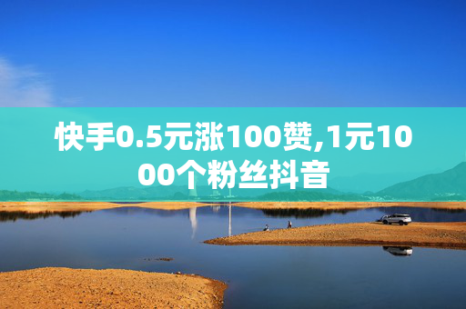 快手0.5元涨100赞,1元1000个粉丝抖音