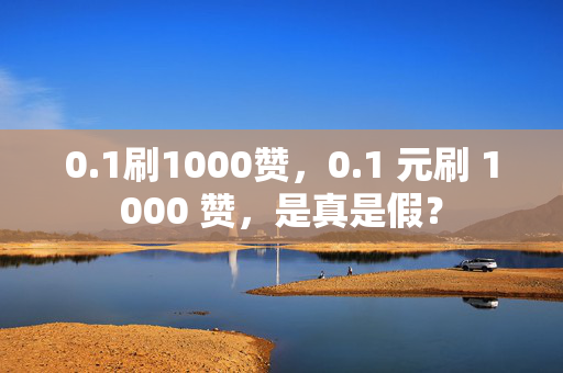 0.1刷1000赞，0.1 元刷 1000 赞，是真是假？