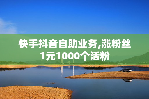 快手抖音自助业务,涨粉丝1元1000个活粉