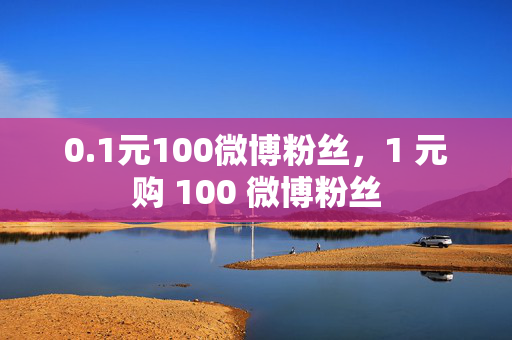 0.1元100微博粉丝，1 元购 100 微博粉丝