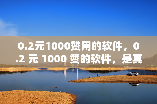 0.2元1000赞用的软件，0.2 元 1000 赞的软件，是真是假？