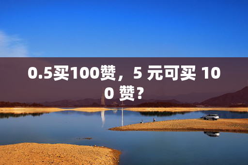 0.5买100赞，5 元可买 100 赞？