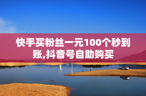 快手买粉丝一元100个秒到账,抖音号自助购买