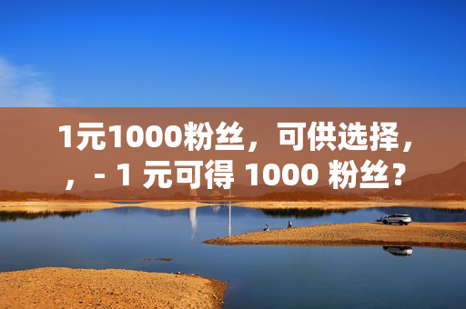 1元1000粉丝，可供选择，，- 1 元可得 1000 粉丝？