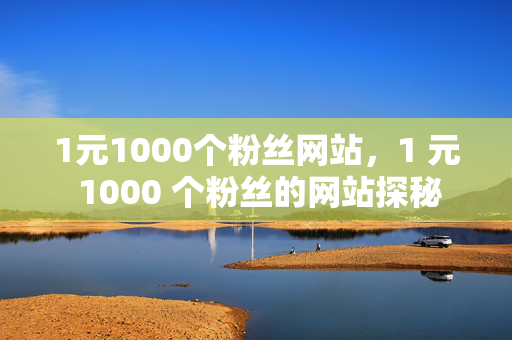 1元1000个粉丝网站，1 元 1000 个粉丝的网站探秘