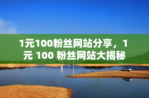 1元100粉丝网站分享，1 元 100 粉丝网站大揭秘