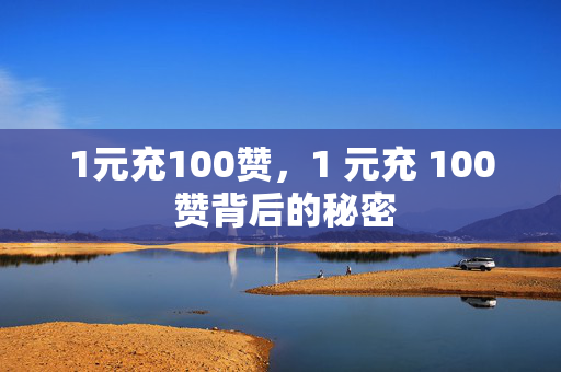 1元充100赞，1 元充 100 赞背后的秘密