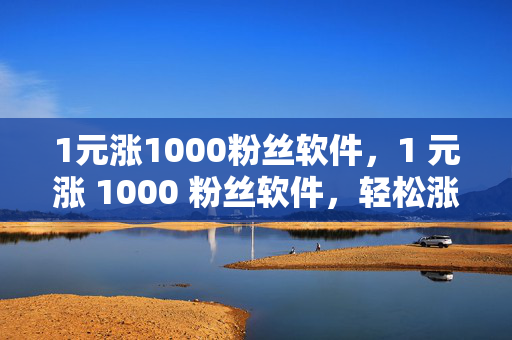 1元涨1000粉丝软件，1 元涨 1000 粉丝软件，轻松涨粉的秘密武器