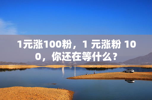 1元涨100粉，1 元涨粉 100，你还在等什么？