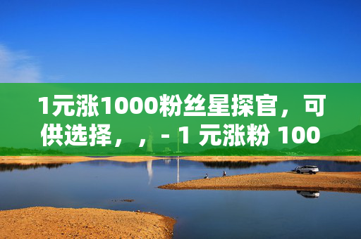 1元涨1000粉丝星探官，可供选择，，- 1 元涨粉 1000，星探官带你快速涨粉