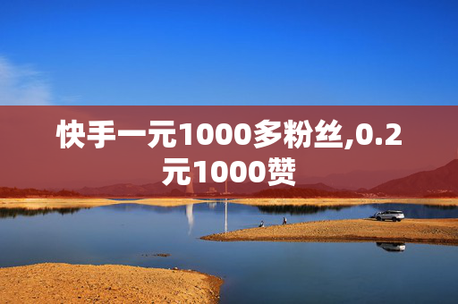 快手一元1000多粉丝,0.2元1000赞