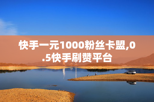 快手一元1000粉丝卡盟,0.5快手刷赞平台