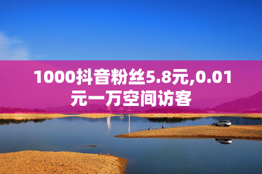 1000抖音粉丝5.8元,0.01元一万空间访客