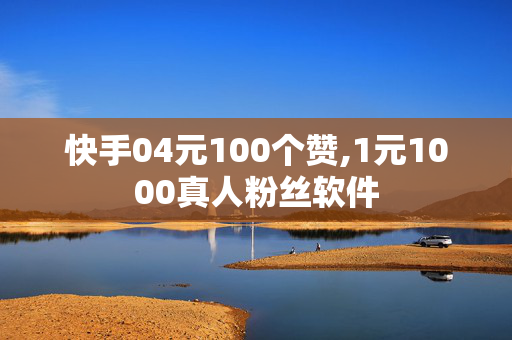 快手04元100个赞,1元1000真人粉丝软件