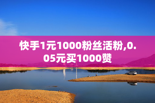 快手1元1000粉丝活粉,0.05元买1000赞