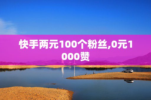 快手两元100个粉丝,0元1000赞