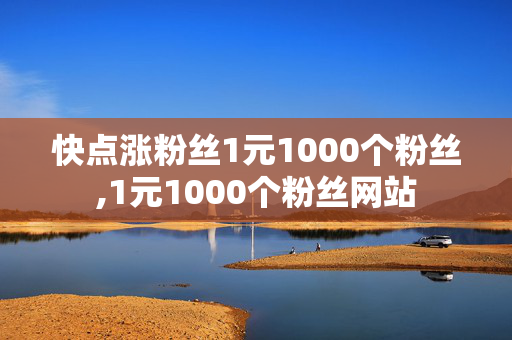 快点涨粉丝1元1000个粉丝,1元1000个粉丝网站