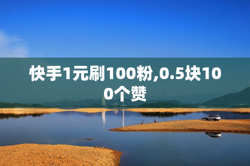 快手1元刷100粉,0.5块100个赞