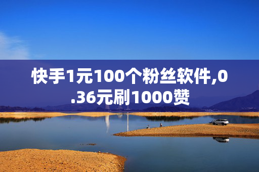 快手1元100个粉丝软件,0.36元刷1000赞