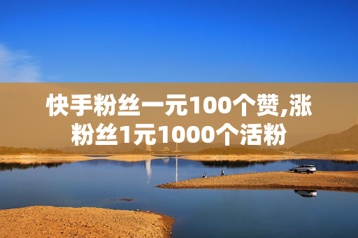 快手粉丝一元100个赞,涨粉丝1元1000个活粉