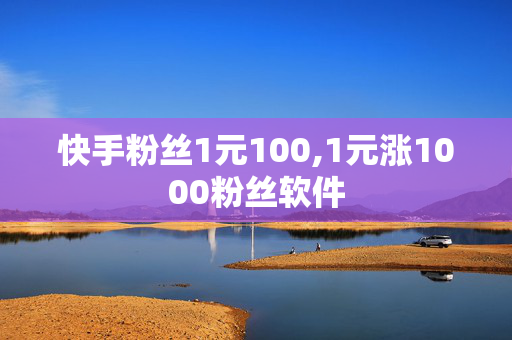 快手粉丝1元100,1元涨1000粉丝软件