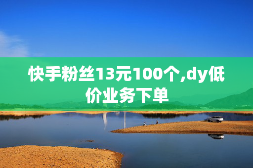 快手粉丝13元100个,dy低价业务下单