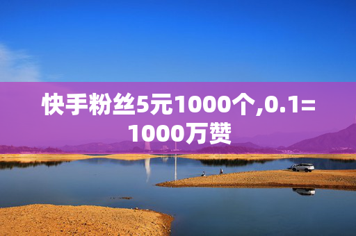 快手粉丝5元1000个,0.1=1000万赞