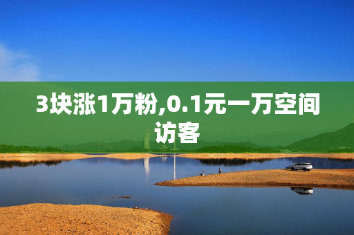 3块涨1万粉,0.1元一万空间访客