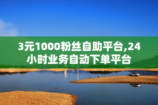 3元1000粉丝自助平台,24小时业务自动下单平台