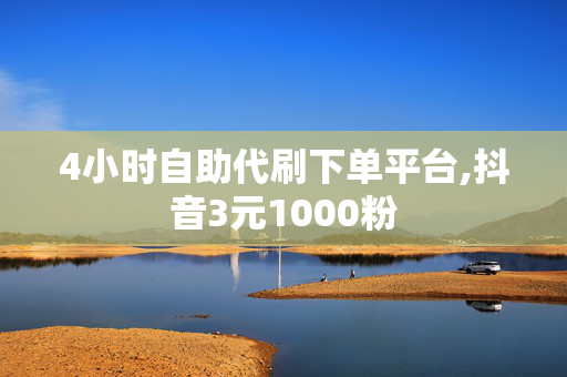 4小时自助代刷下单平台,抖音3元1000粉