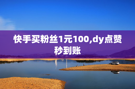 快手买粉丝1元100,dy点赞秒到账