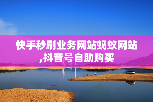 快手秒刷业务网站蚂蚁网站,抖音号自助购买