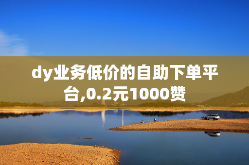 dy业务低价的自助下单平台,0.2元1000赞