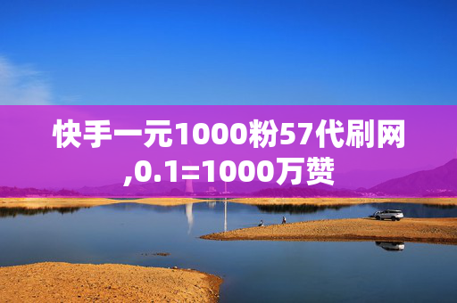 快手一元1000粉57代刷网,0.1=1000万赞