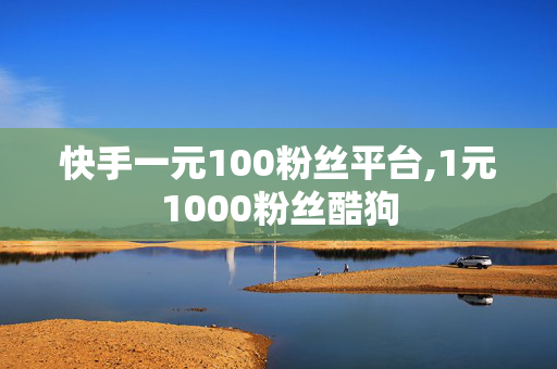 快手一元100粉丝平台,1元1000粉丝酷狗