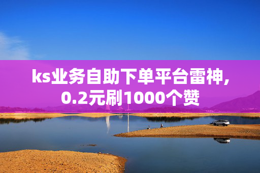 ks业务自助下单平台雷神,0.2元刷1000个赞