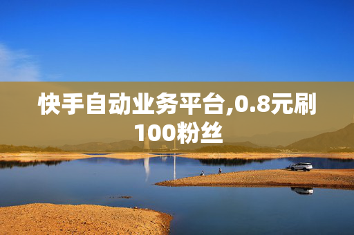 快手自动业务平台,0.8元刷100粉丝