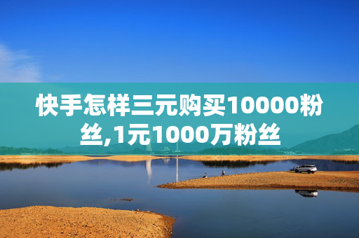 快手怎样三元购买10000粉丝,1元1000万粉丝