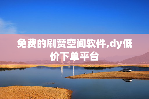 免费的刷赞空间软件,dy低价下单平台