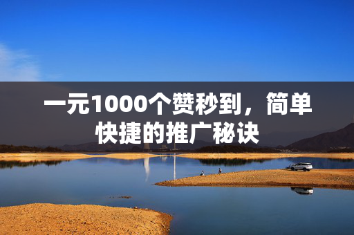 一元1000个赞秒到，简单快捷的推广秘诀