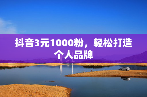 抖音3元1000粉，轻松打造个人品牌